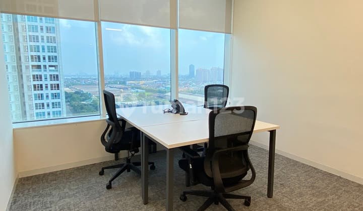 Kantor Unit Furnished 4 Pax di Kensington Jakarta Dekat Mall