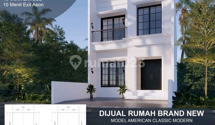 2-Story American Classic House for Sale in Villa Melati Mas