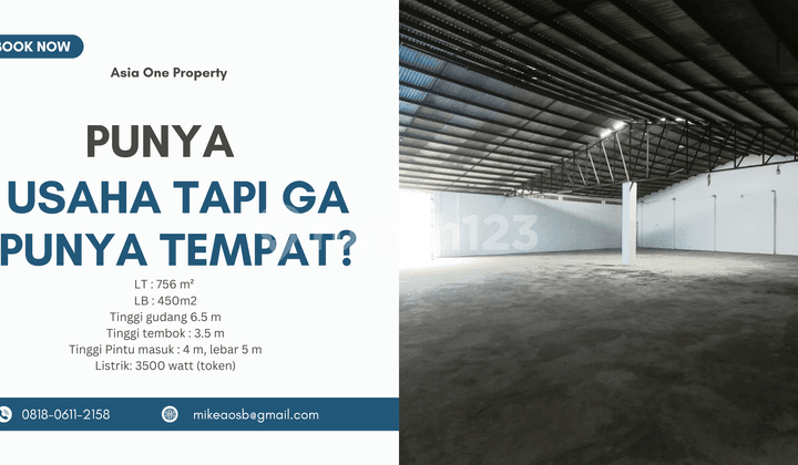 Disewakan Gudang Dilengkapi Cctv di Jakarta Timur