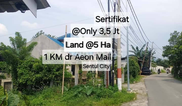 Cheap Land Certificate Near Aeon Mall Sentul City Bogor