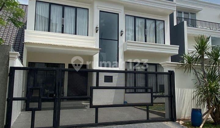 Rumah cantik desain minimalis modern di Puspitaloka bsd city