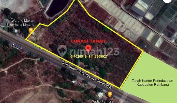 Tanah Strategis di Jalan Pantura Semarang Rembang