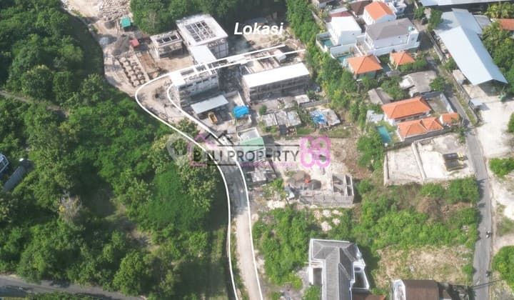 Dijual Tanah Lingkungan Villa dengan Dinding Batu Kokoh & Akses Jalan 5 Meter | di Ungasan LT 400 M2