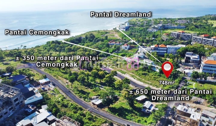 Jual Tanah Pantai Cemongkak Pecatu Bali LT 748 M2