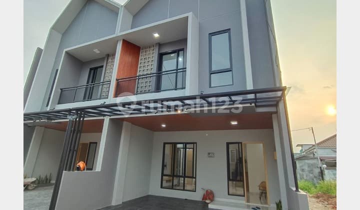 Rumah Scandinavian akses 10 menit ke Tol Limo dan Tol Desari