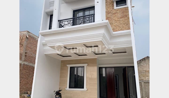 Rumah Spek Dinding Bata Merah cuma 10menit ke Tol dan LRT Cibubur