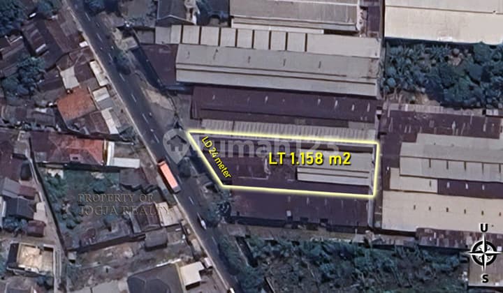 GUDANG DIJUAL MURAH DEKAT TERMINAL JOGJA AKSES FUSO KONTAINER