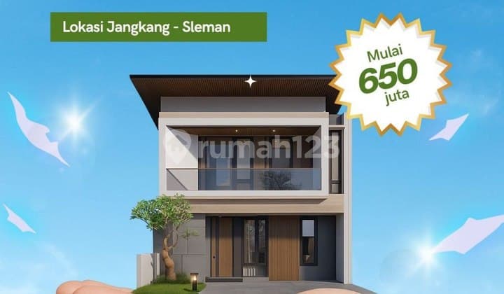 Promo Rumah 2 Lantai Murah Dekat Kampus Uii Jalan Besi Jangkang