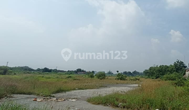 Tanah Murah Jln Raya Prambon Krian Sda Cocok Utk Spbu, Gudang, Parkrir Alat Berat dan Parkir Kontainer
