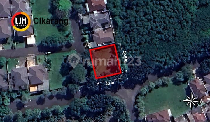 Jual Kavling Hunian Luas 458 M2 Cluster Malibu Deltamas Cikarang