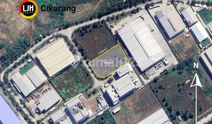 Dijual Kavling Industri Luas 5.945M2 di Giic Deltamas Cikarang