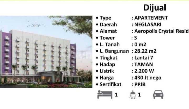 Apartemen Aeropolis Crystal Residence