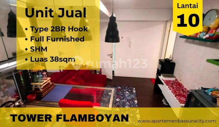 Jual 2Br Hook SHM Apartemen Bassura City Tower Flamboyan