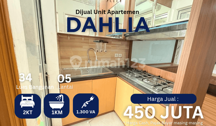 Jual 2br Semi Furnished Apartemen Bassura City Tower Dahlia Call Maula