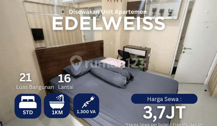 Sewa Studio Furnished Ada Water Heater Apartemen Bassura City