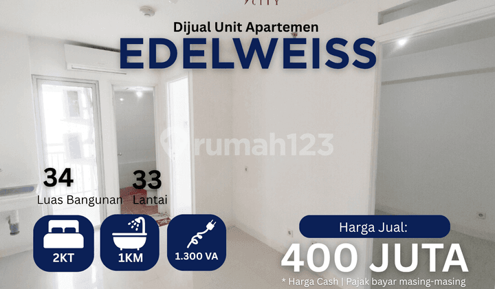 Jual 2br Tower Edelweiss Apartemen Bassura City Call Maula