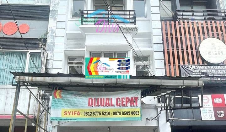 Disewa Ruko di Jalan Utama Pulo Ribung Galaxy di Depan Kecamatan dan Puskesmas Bekasi Selatan