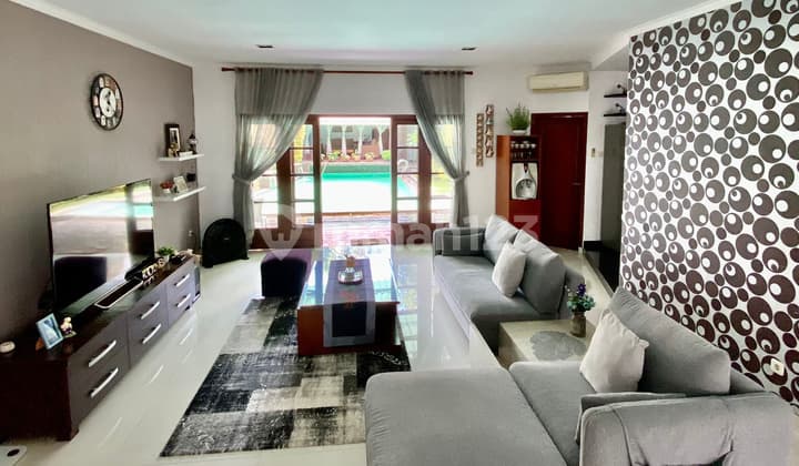 Affordable House in Bintaro Sector 3A with Private Swimming Pool Semi-Furnished
