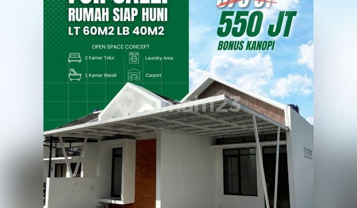 For Sale: The Only House in a One Gate System Cluster with 24-Hour Security in Parongpong, Cihanjuang, Lembang