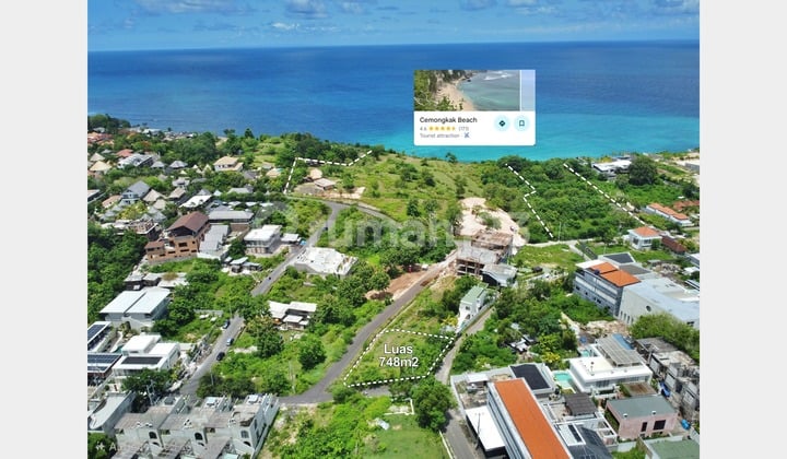 Tanah Ocean View di Kawasan Wisata Pantai Bingin dan Cemongkak