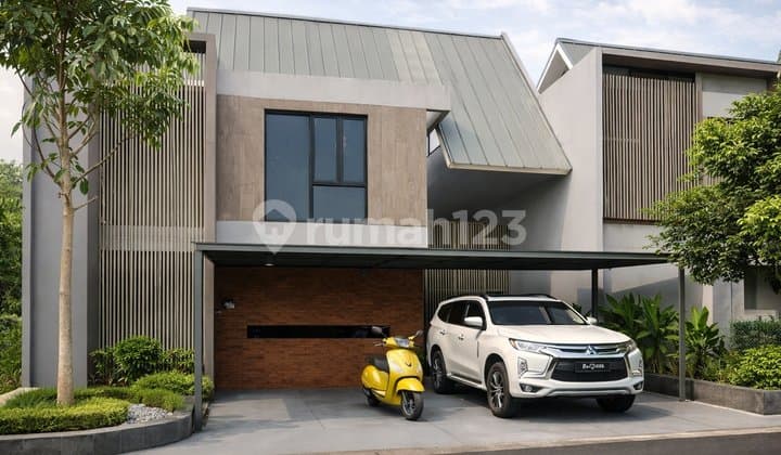 Rumah Modern di Cluster Aluna Telaga Kahuripan Parung Bogor