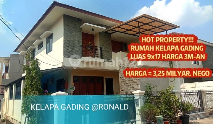 Rumah Kelapa Gading Termurahhh Luas 9x17 Harga 3man