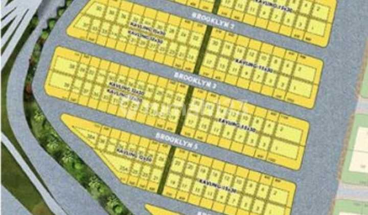 Kavling Komersial Brooklyn Avanue Pik2 Ukuran 15x30 Posisi Bagus