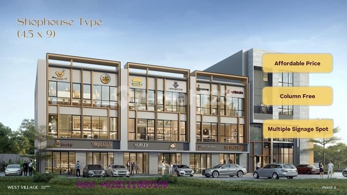 Ruko West Village Tahap 2 Akses Langsung Bsd Gading Serpong Promo
