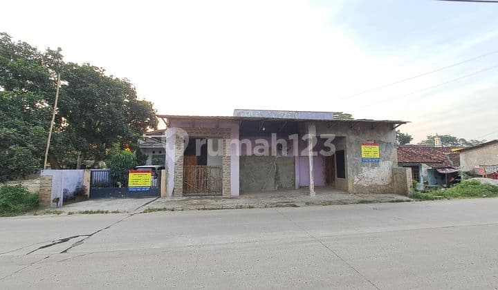 Rumah Hitung Tanah Pinggir Jalan Raya Utama Cisoka Luas 400 Meter