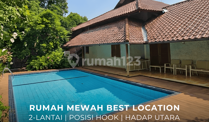 Rumah Mewah Posisi Hook Hadap Utara di Bukit Golf Pondok Indah