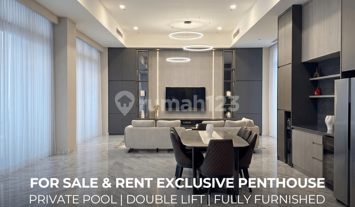 Penthouse Mewah Fully Furnished Tipe 3 BR di The Stature Jakarta