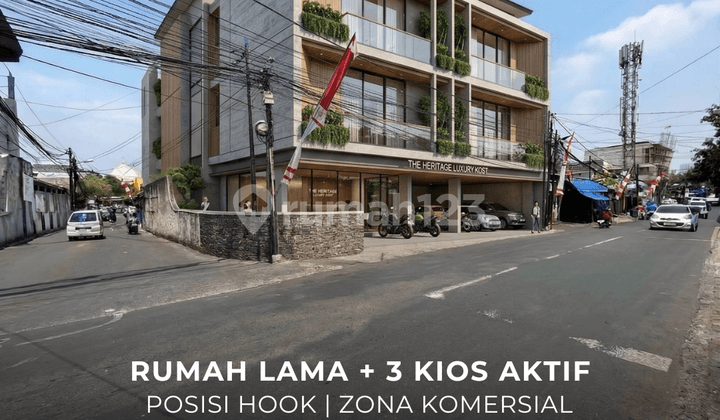 Rumah Lama Strategis + 3 Kios Aktif di Tebet - Bukit Duri