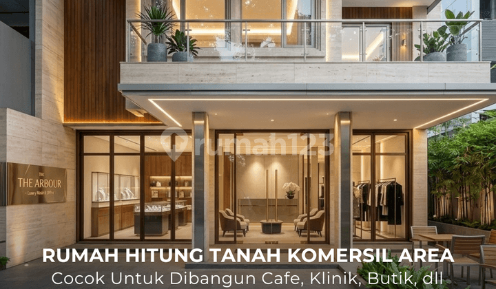 Old House Land Count 2 Floors North Facing in Kebayoran Baru