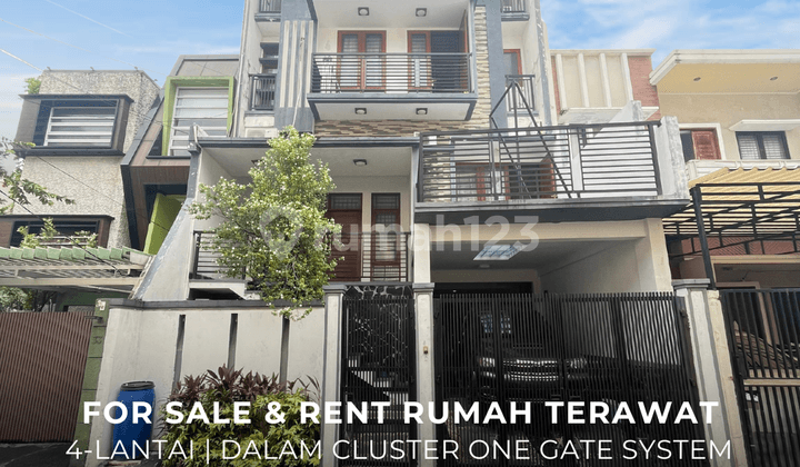 Rumah Terawat Dalam Cluster One Gate System di Palmerah