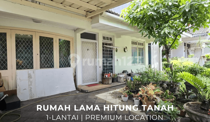 Rumah Lama 1 Lantai Hitung Tanah Murah Harga NJOP di Pondok Indah
