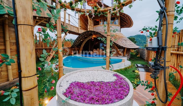 Villa Eco Bambo di Sidemen , Karangsem ..1 Jam ke Pelabuhan Sanur