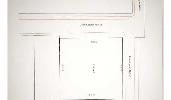 Tanah Slipi Raya Sebrang Harapan Kita 2199m2 Harga NJOP Langka
