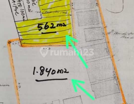 Kavling Puri Kembangan 2402m2 SHM Bisa Satuan 1840m2 atau 562m2