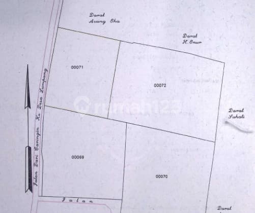 Tanah Zona Kuning 8000 M2 SHM Parung, Bogor
