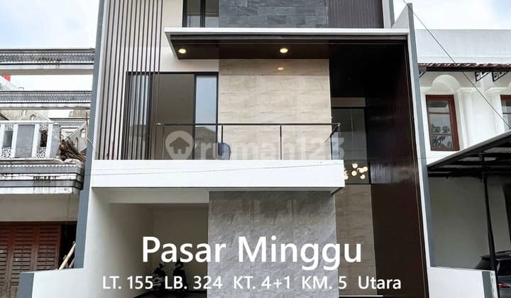 Rumah 2,5 Lantai Baru Mewah di Komplek Pejaten Pasar Minggu Jakarta Sel