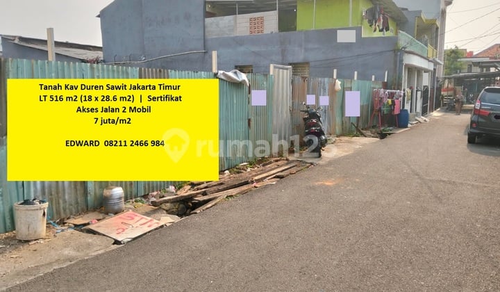 Tanah Luas Murah Lokasi Jakarta Jarang Ada! Duren Sawit Jakarta Timur