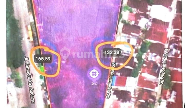 Dijual Tanah Komersil di Yos Sudarso Pontianak Luas 8886 Harga Murah dibawah NJOP