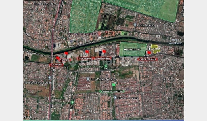 Tanah Komersial, Dekat dengan Griya Galaxy, Surabaya