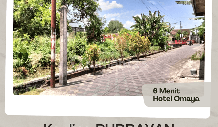 Purbayan Land with SHM Certificate, 4 Million Rupiah/m², 10 Minutes to Makamhaji Underpass.