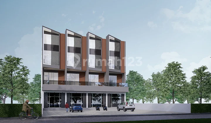 Jual Ruko Bangunan Baru 3 Lantai SHM Halaman Luas