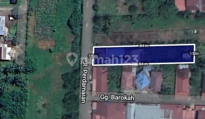 Jual Tanah SHM Plus Bangunan Siap Pakai Kawasan Padat Hunian