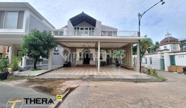 Rumah 2.5 Lantai Siap Huni Puri Casablanca Dekat Rs Awal Bross, Bcs Mall Lingkungan Nyaman Carport Muat 4 Mobil Posisi Hook Batam