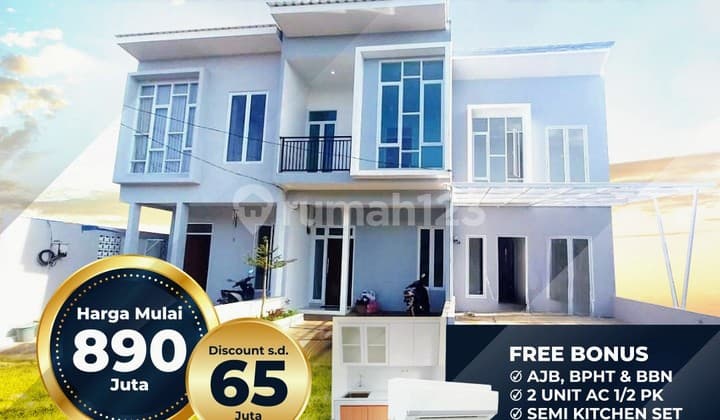 Rumah Baru 2 Lantai, Rumah Impian di Bintaro, Kota Tangerang. Lokasi Strategis, Fasilitas Lengkap