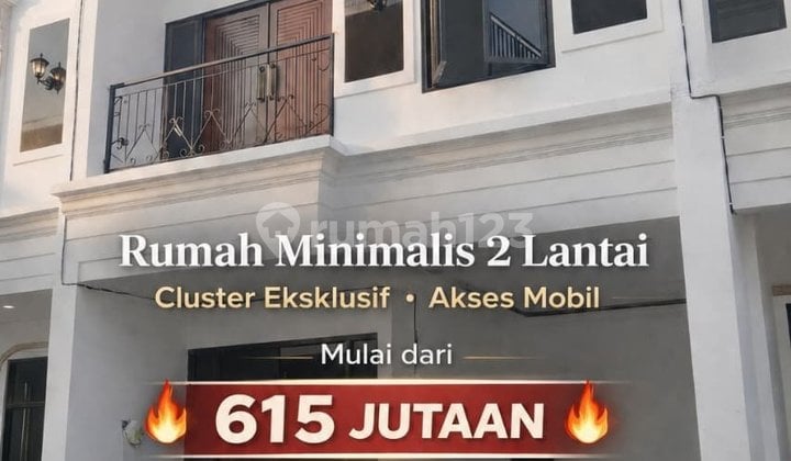Strategic, Comfortable: 2-Story House for Sale, South Jakarta. Near Main Road, ±2.1 km from Lenteng Agung Station, Close to Many Schools & Campuses.