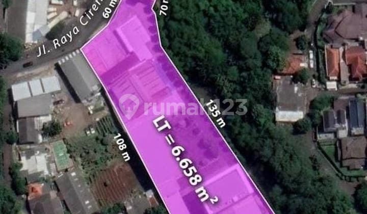 Ruang Usaha Pabrik Hitung Tanah di Jl Raya Cirendeu, Tangsel